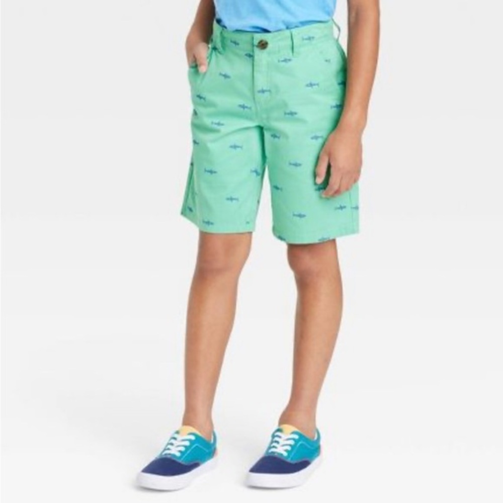 Boys' Flat Front 'At The Knee' Chino Shorts - Cat & Jack